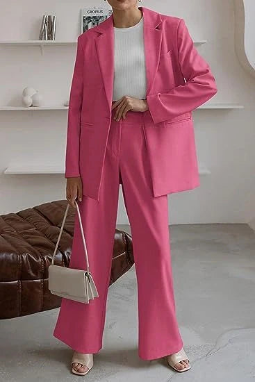 Elegant Women's Casual Suit in various solid colours for a stylish look