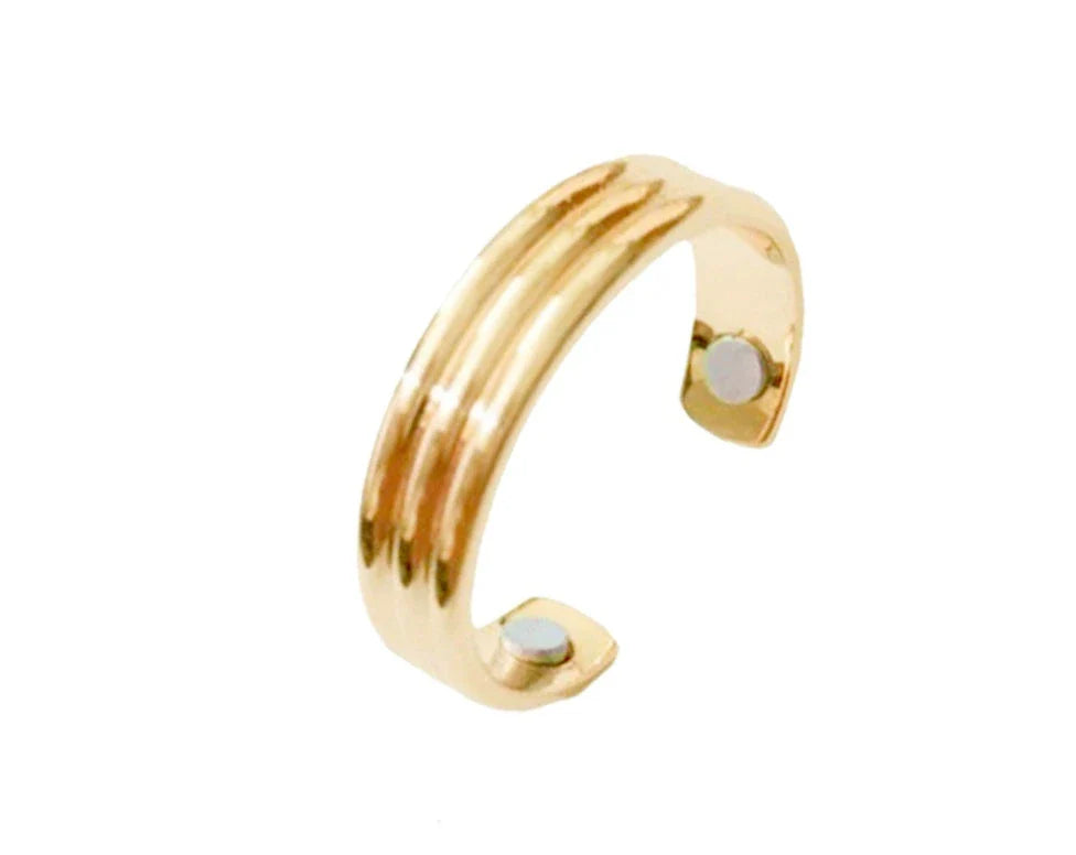 Adjustable Magnetic Therapy Ring in various colors and styles, designed to relieve snoring, improve sleep, and promote lymphatic drainage