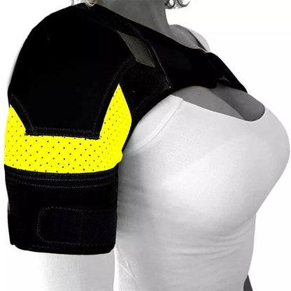 Breathable neoprene sports shoulder pads in various colours with ice pack compatibility