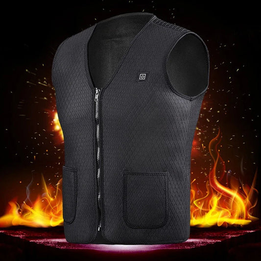 Versatile outdoor electric heated vest with adjustable heating, water-resistant design, and convenient features for activities like skiing, fishing, and more.