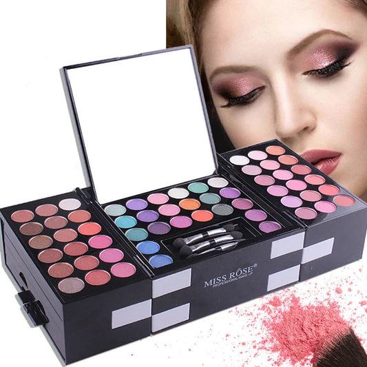 A premium makeup kit featuring a comprehensive 144-color eyeshadow and blush palette for professional-grade results.