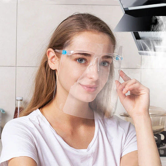 Anti-Fog and Anti-Spray Protective Face Mask with Premium Materials and Sleek, Head-Mounted Design