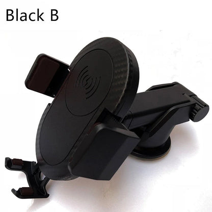 Premium wireless car phone charger with adjustable grip and fast charging capabilities