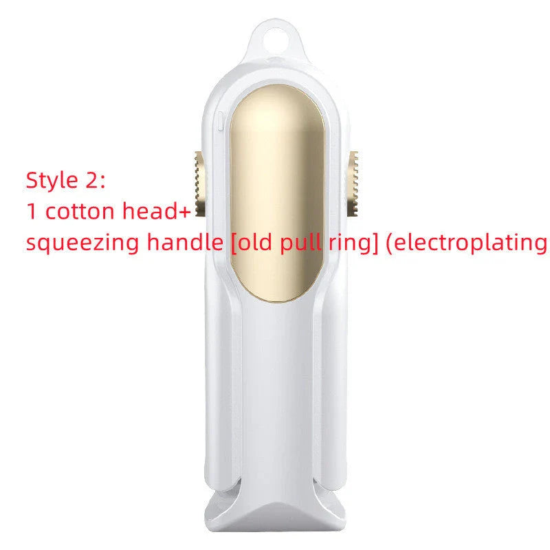Hands-free floor cleaning mop with absorbent cotton heads for efficient and eco-friendly floor cleaning