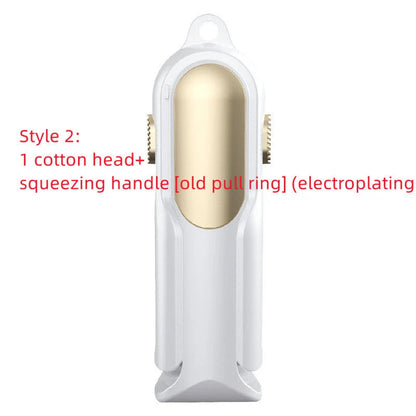 Hands-free floor cleaning mop with absorbent cotton heads for efficient and eco-friendly floor cleaning