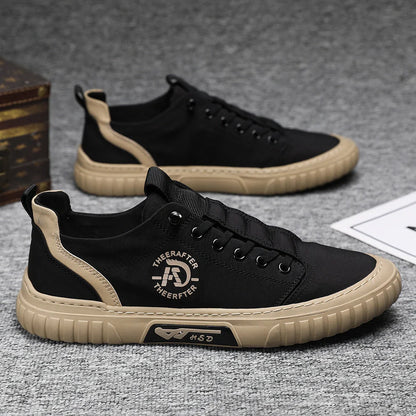 Men's breathable canvas casual shoes in various colors