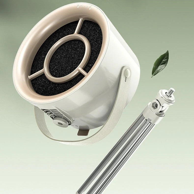 2024 Portable Desktop Exhaust Fan in milky white with USB charging