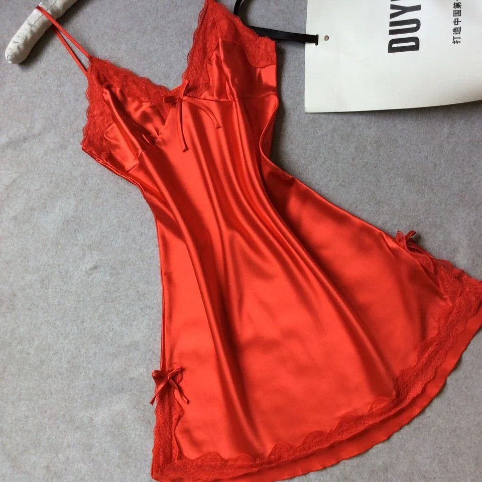Silk sling pajamas in various colours for summer comfort