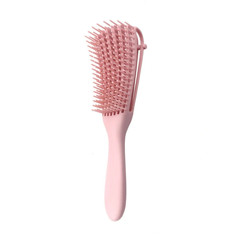 Knotted Haircut Massage Octopus Curling Comb in various colors for detangling and styling hair