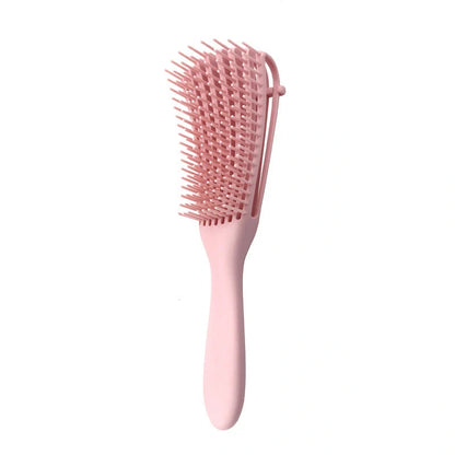 Knotted Haircut Massage Octopus Curling Comb in various colors for detangling and styling hair