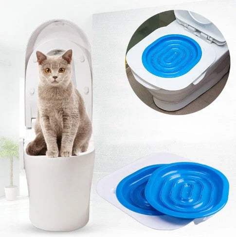 Premium Cat Toilet Trainer with LED Lighting - Innovative ABS Design for Effortless Potty Training and Bathroom Aesthetics