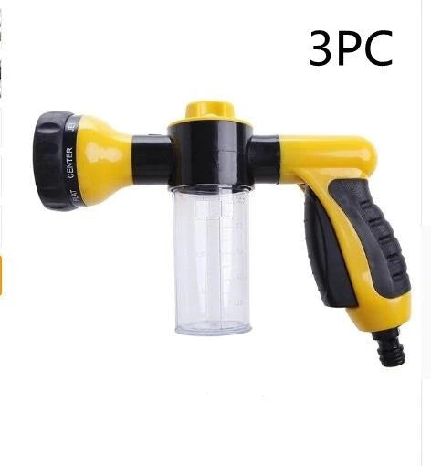 A premium high-pressure automotive foam sprayer with adjustable 8-in-1 spray settings for efficient car washing, garden maintenance, and household cleaning