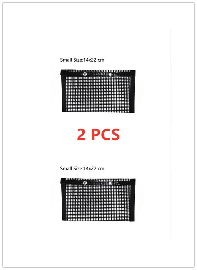 Reusable non-stick BBQ grill mesh bags for outdoor cooking and easy cleanup