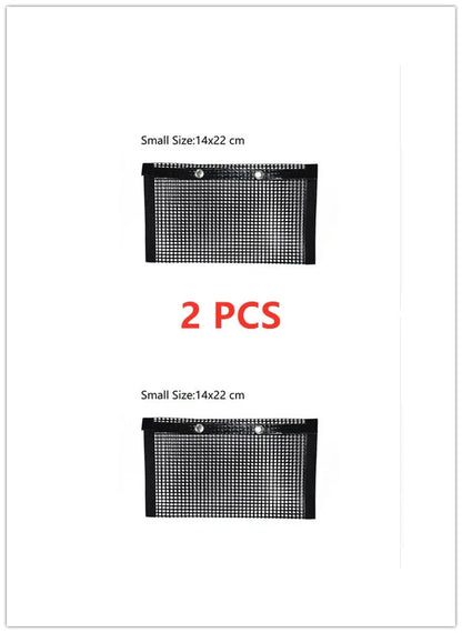 Reusable non-stick BBQ grill mesh bags for outdoor cooking and easy cleanup