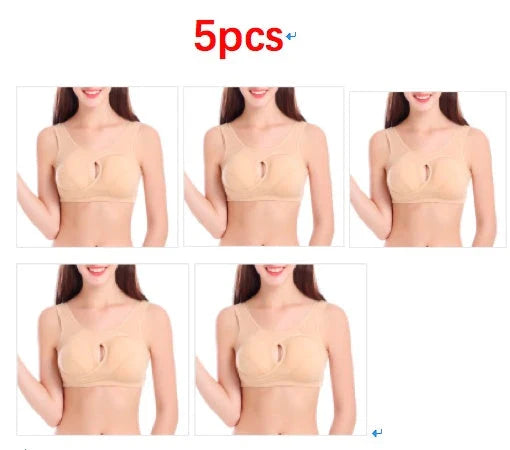 Supportive cotton sports bra with crossover design for lift and support, preventing sagging and bra lines