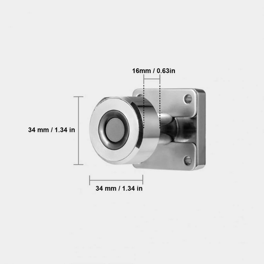 Stainless steel fingerprint drawer lock with USB charging capability