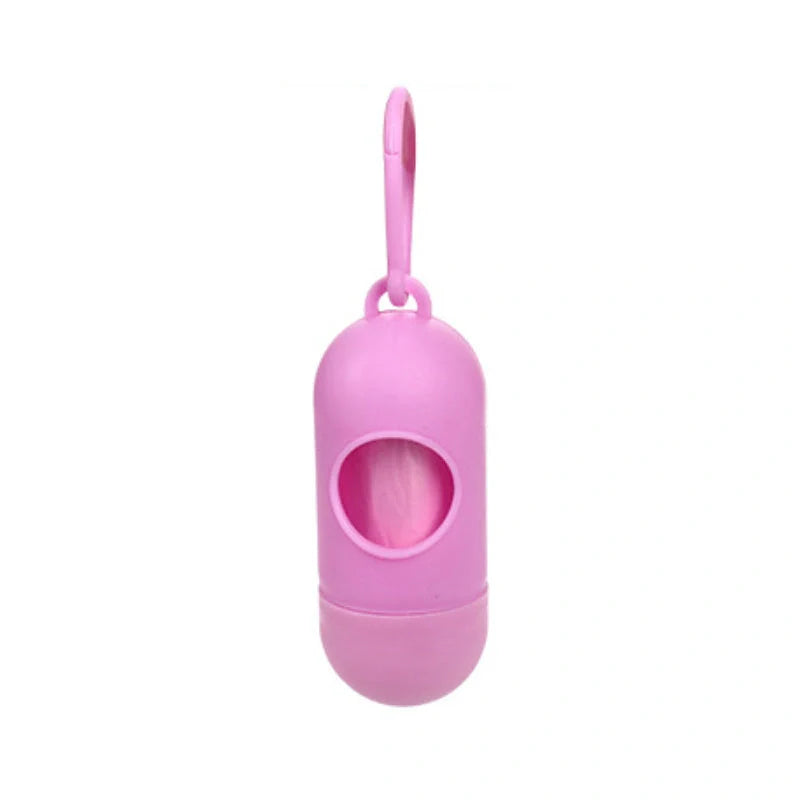 Eco-friendly dog poop bags in various colours for pet waste cleanup