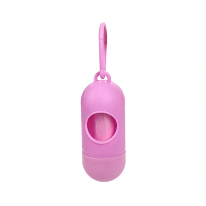 Eco-friendly dog poop bags in various colours for pet waste cleanup