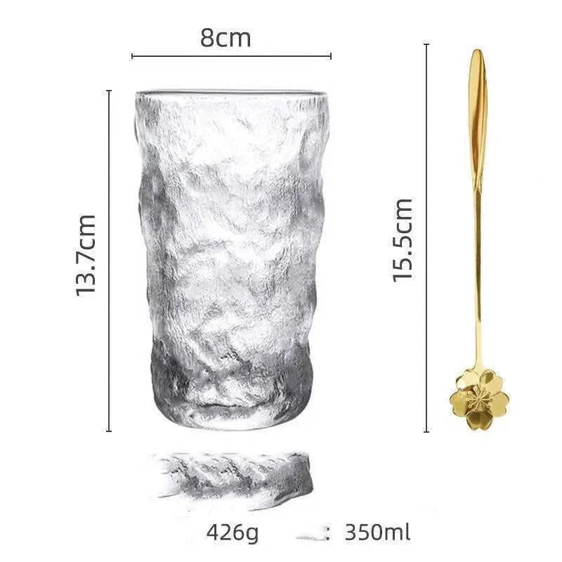 Whiskey Glass Frosted Coffee Cup in Japanese style with heat insulation