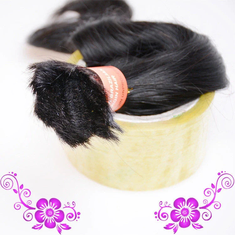 7A body wave human hair handle in various lengths for natural styling