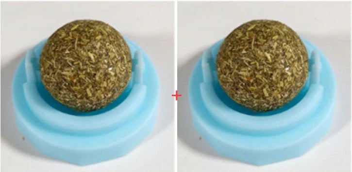 Self-adhesive Rotated Catnip Lick Ball for cats, natural ingredients, 90g