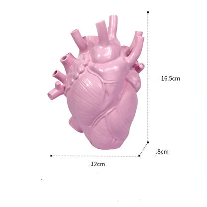 Nordic style heart-shaped dry vase for desktop decoration in various colours