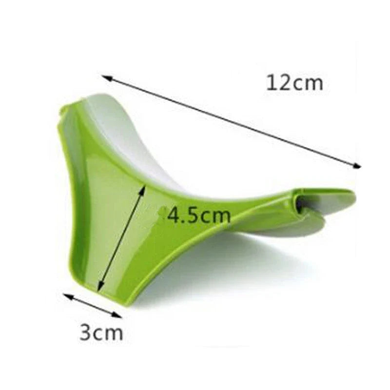 Silicone Soup Funnel - Spill-Proof Kitchen Helper with Radian Design and Flexible Silicone Construction