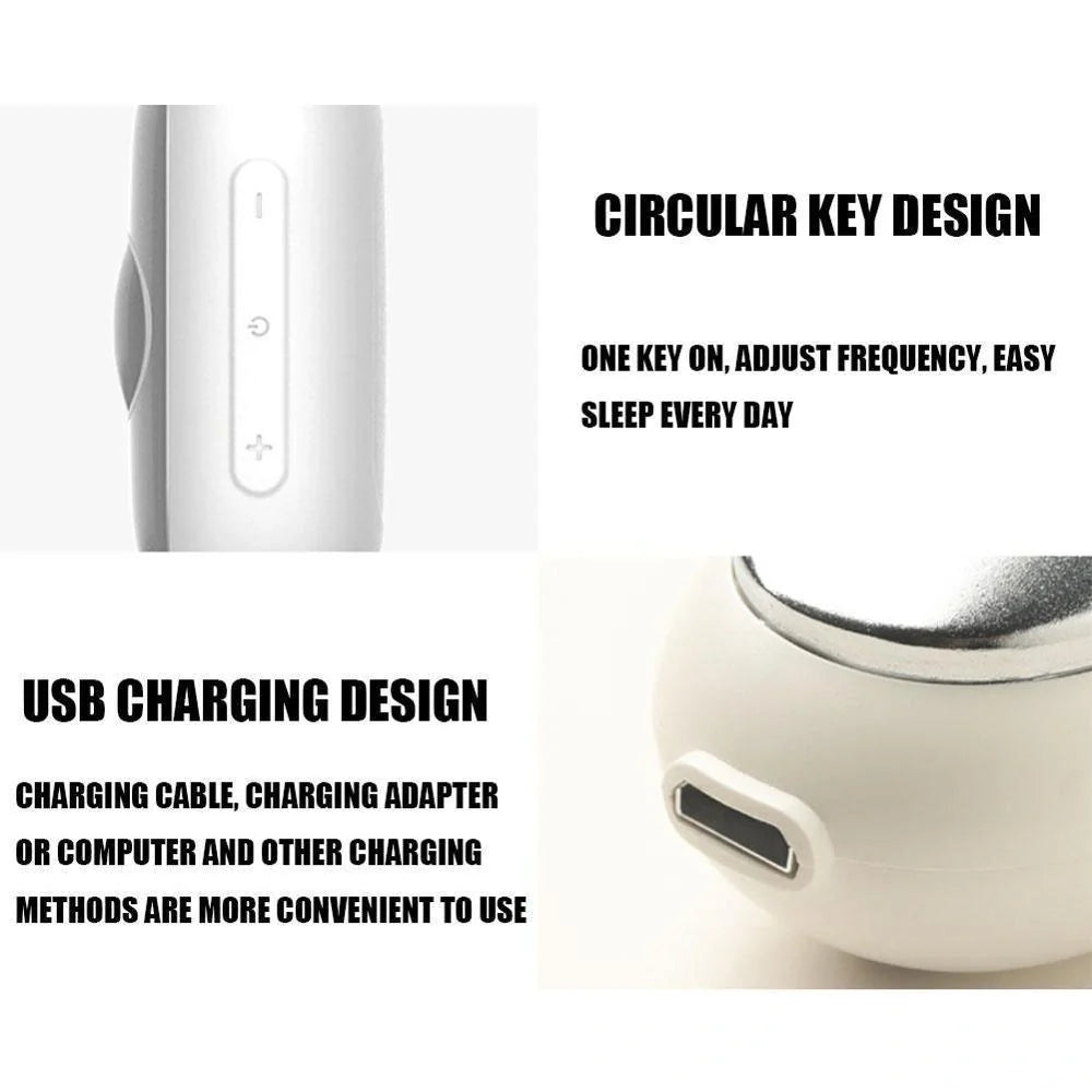 Hand-held micro-current sleep aid device for anxiety and insomnia relief