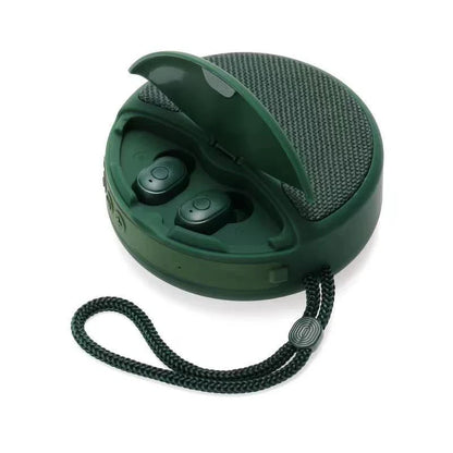 Premium wireless Bluetooth speaker with 3D stereo subwoofer, hands-free calling, and versatile connectivity options