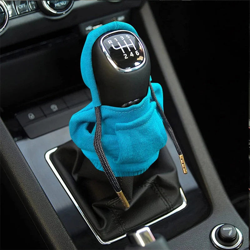 Universal gear knob cover hoodies in pure cotton for cars