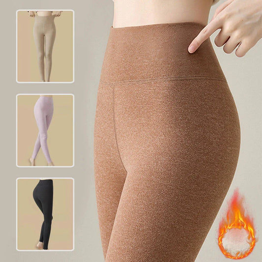 Luxury cashmere and velvet winter leggings for women in various colours