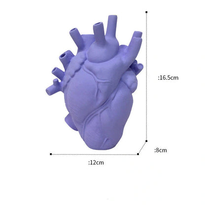 Nordic style heart-shaped dry vase for desktop decoration in various colours