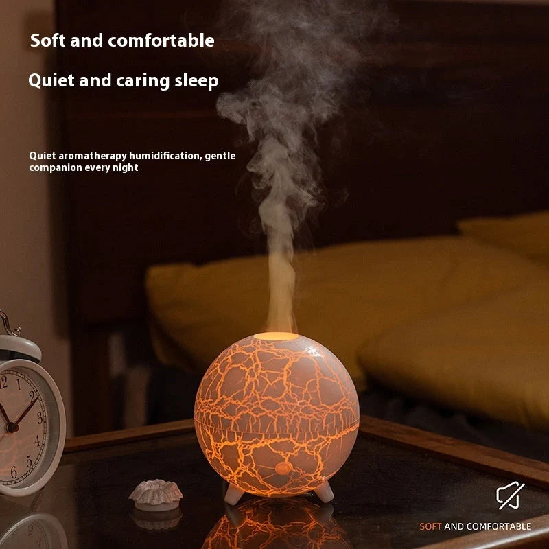 Creative Planet Colourful Atmosphere USB Humidifier with crackle finish in black and white