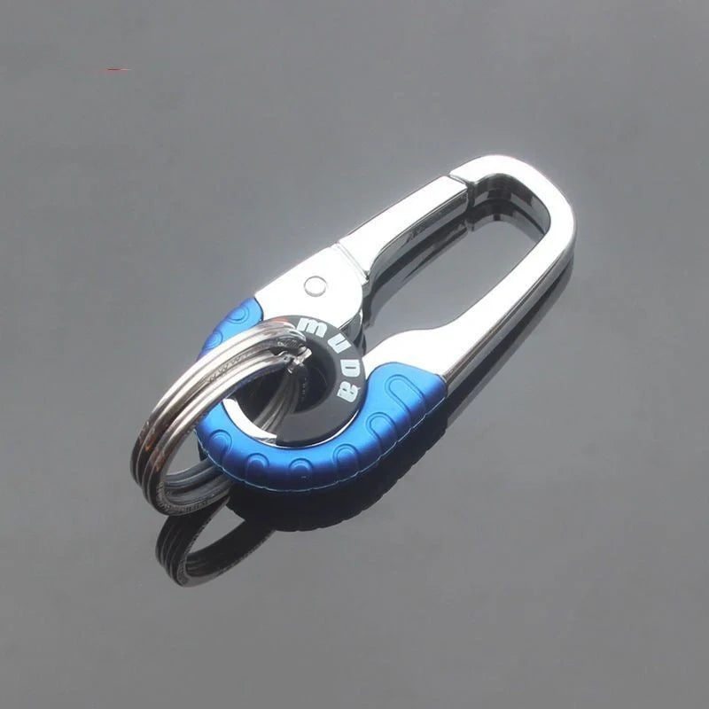 Meida Men's Solid Metal Waist Hanging Car Keychain in various colours