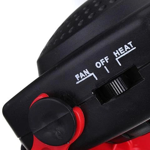 Portable Windshield Defroster with dual cooling and heating functions in black red