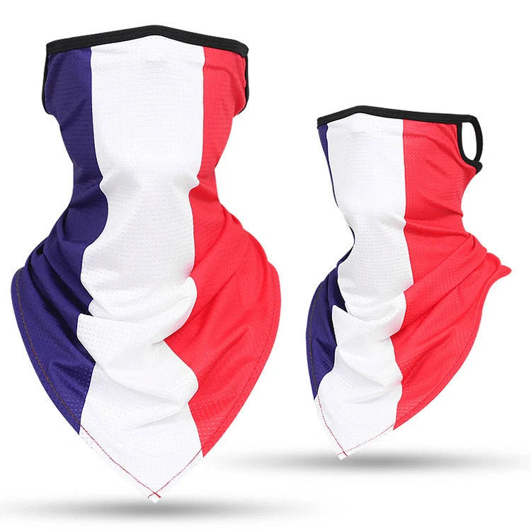 Breathable face guard thin tubular ring scarf in various colours for sun protection