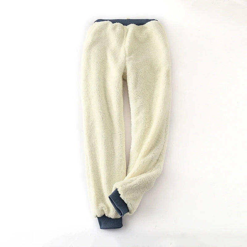 Cotton lamb velvet padded sweatpants in various colours and sizes