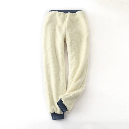 Cotton lamb velvet padded sweatpants in various colours and sizes