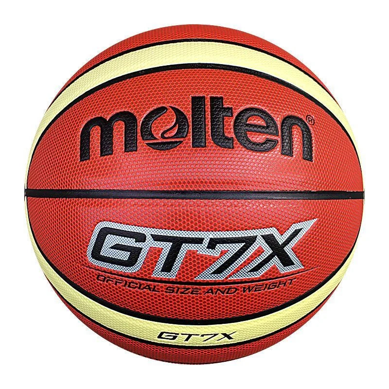 Outdoor wearable basketball with PU rubber liner for enhanced durability and grip