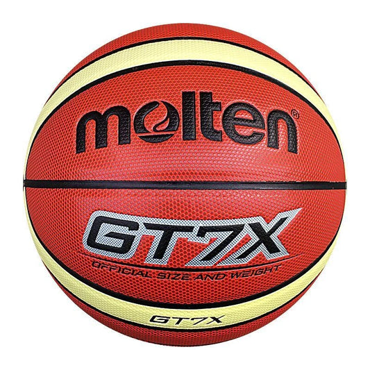 Outdoor wearable basketball with PU rubber liner for enhanced durability and grip