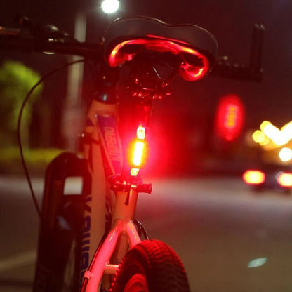 Bicycle Rear Light with Multiple Lighting Modes for Enhanced Visibility and Safety