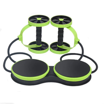 Premium versatile fitness roller with soft, sponge-like wheels for a smooth, full-body workout experience