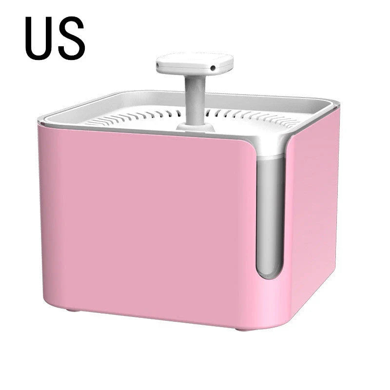 Energy-Efficient 3L USB Automatic Pet Feeder and Water Fountain with 360-degree Circulating Filtration and Automatic Power-Off Feature