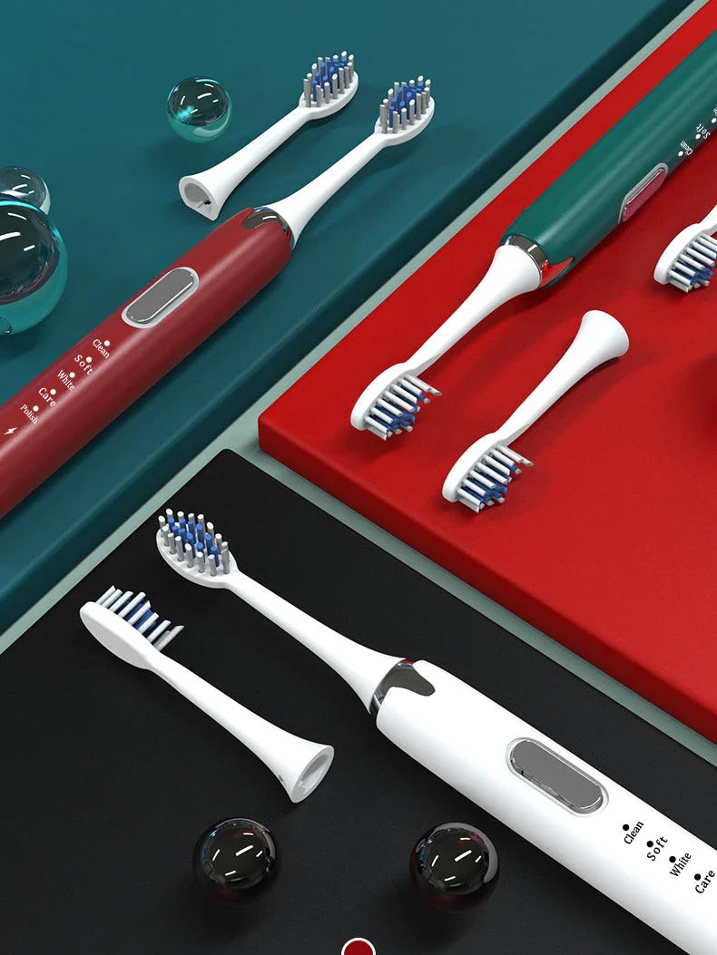 A sleek and modern sonic electric toothbrush with a waterproof, customisable design for superior oral hygiene.
