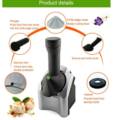 Premium Home Ice Cream Maker with Stainless Steel Bowl and ABS Casing for Delicious Homemade Ice Cream