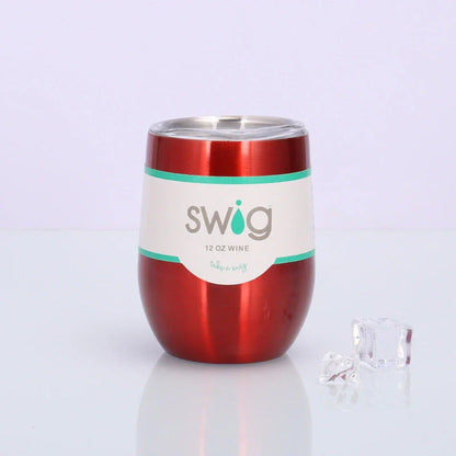 Premium Stainless Steel Insulated Wine Tumbler in Various Vibrant Colors - 12 oz Capacity, Vacuum Sealed Design