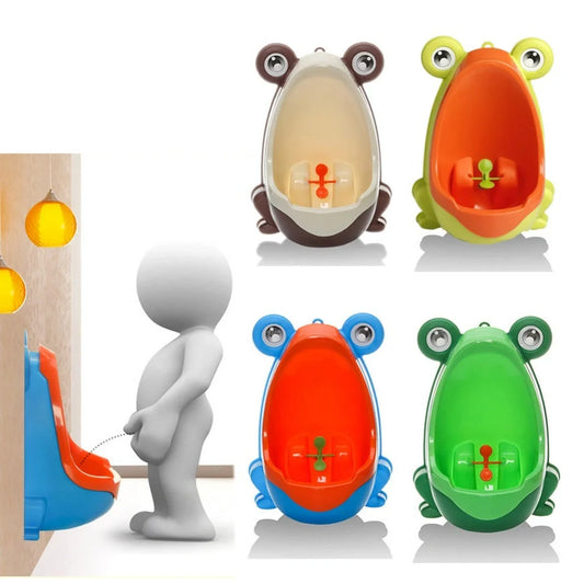 Ergonomic Frog Children Baby Potty Toilet in vibrant colors with adjustable height feature