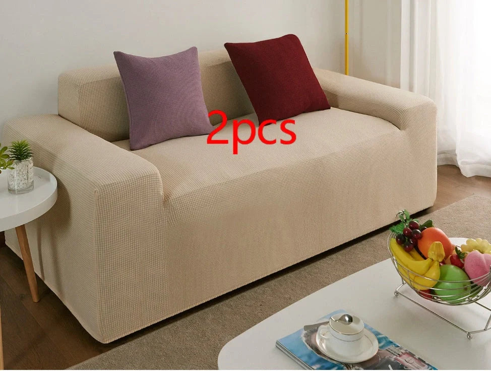 Waterproof polar fleece sofa slipcover in various colours protecting your living room furniture