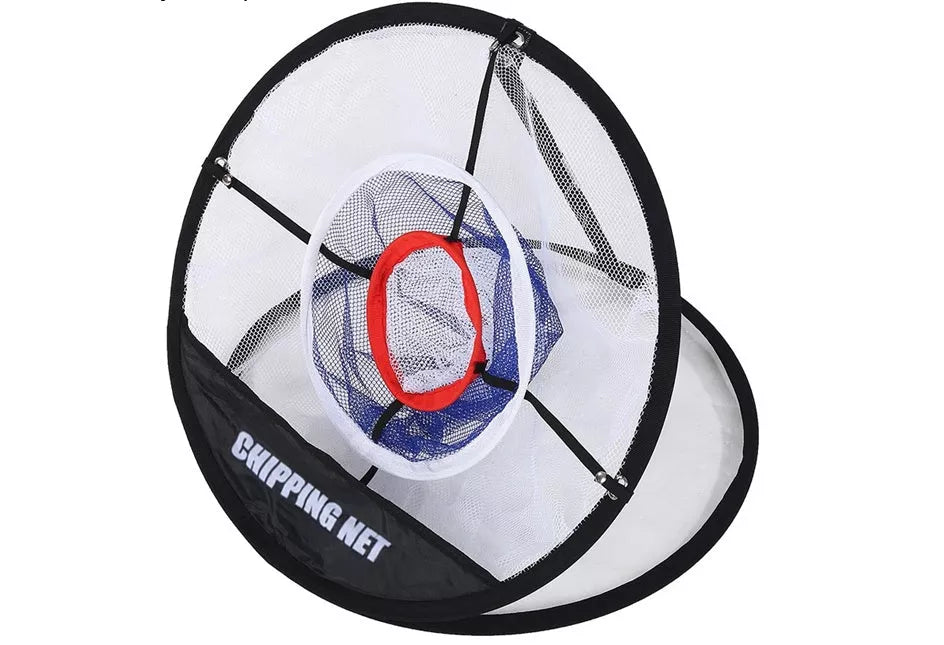 UP Indoor Outdoor Chipping Pitching Training Net in white, featuring instant pop-up design