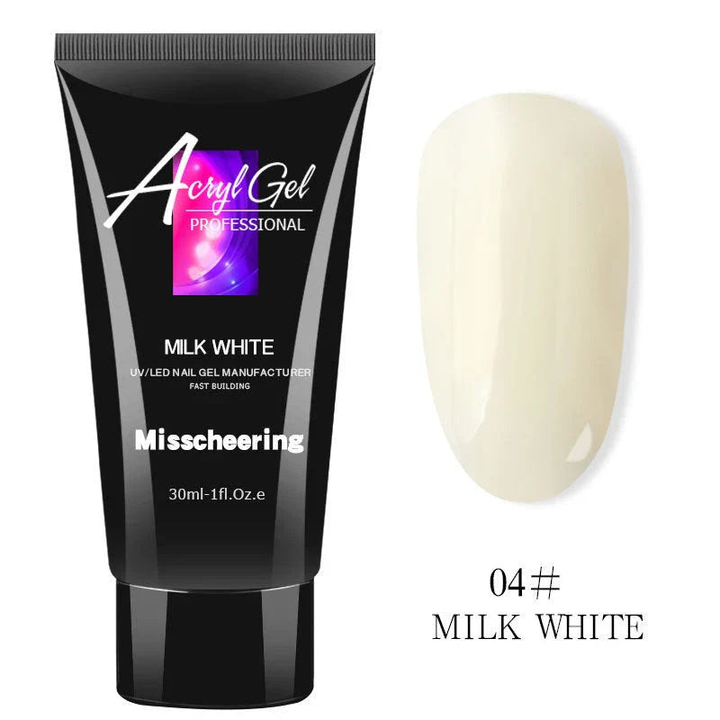 Premium crystal-clear nail extension gel for flawless, long-lasting manicures at home